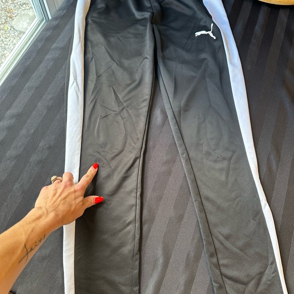 Puma boys/men’s size medium track pant ankle zippers drawstring streetwear - Picture 9 of 10